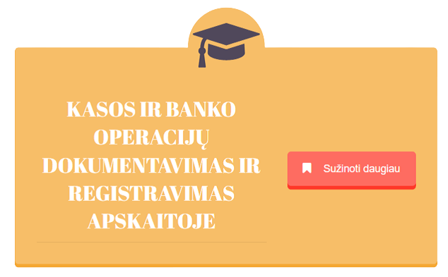 registravimas apskaitoje