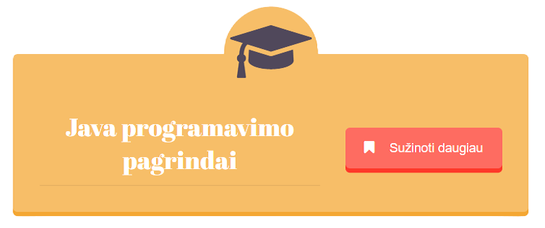 java programavimo pagrindai