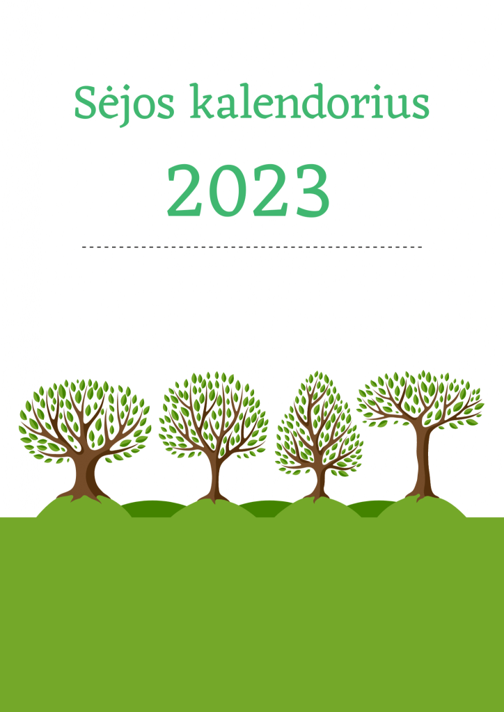 sejos kalendorius 2023